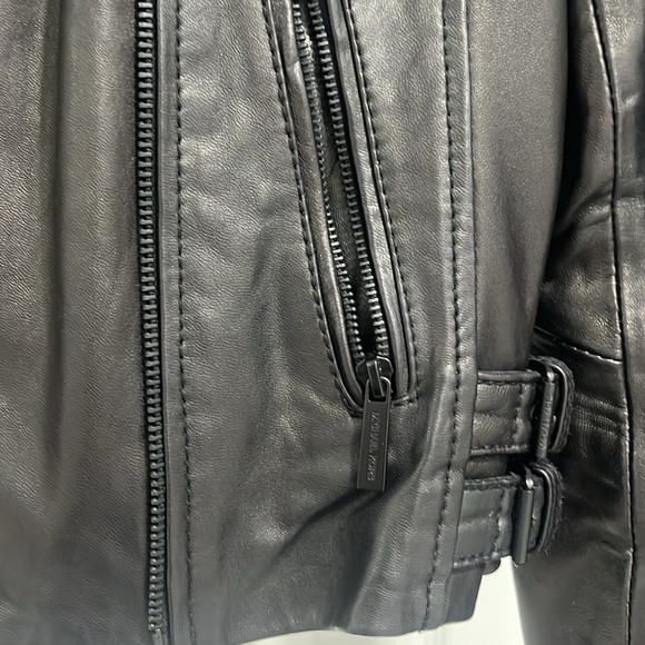 Michael Kors Leather Moto Jacket - Picture 4 of 10